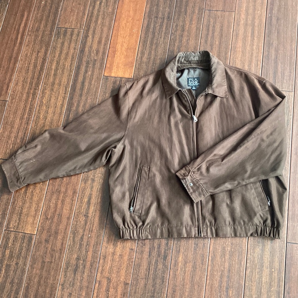 Jos A Banks Suede-like brown jacket